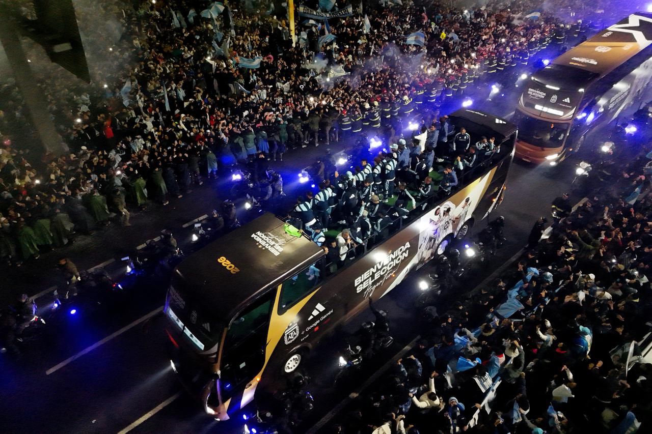 FIFA World Cup 2026 - Argentina players arrive in Buenos Aires after the final