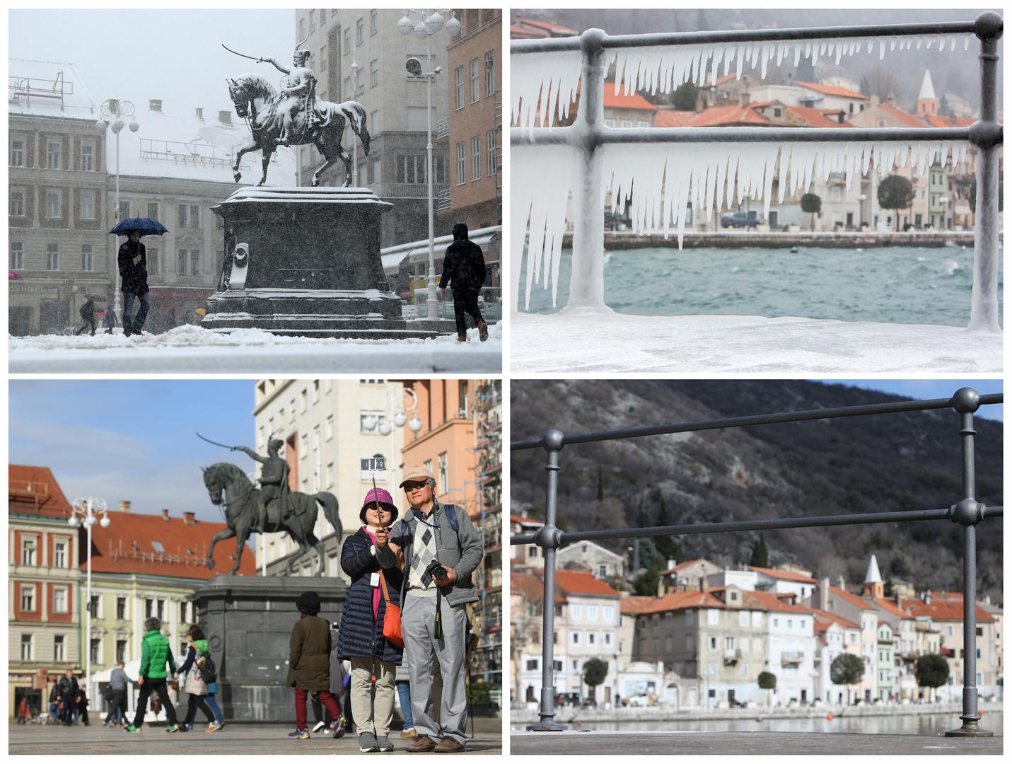 Nakon što su u cijeloj Hrvatskoj temperature zraka bile vrlo niske i snijeg je padao gotovo u svim krajevima, samo nekoliko dana kasnije izgled krajolika u potpunosti se promijenio.