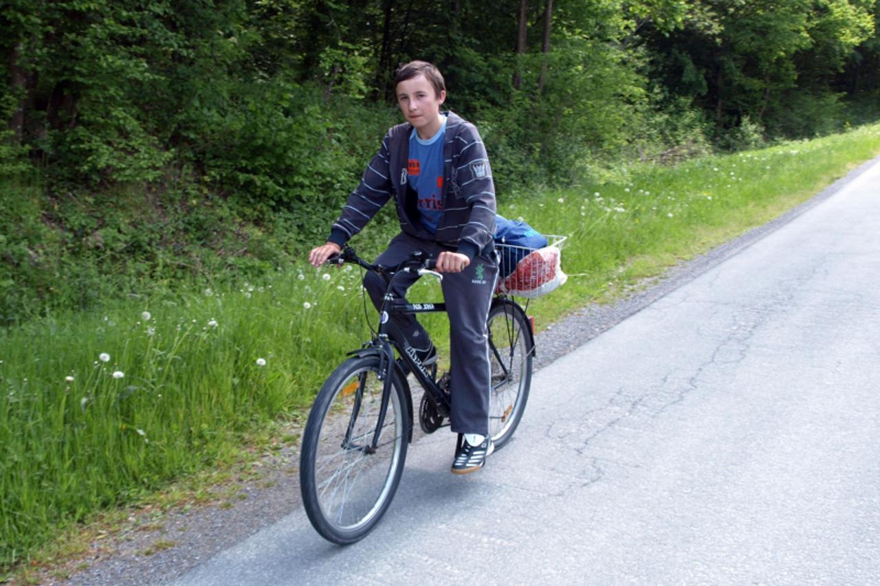 \'Podravina-bilogora, 17.5.2011. Grubisno Polje Putovanje biciklom Anotonio bi nagodinu trebao zamijeniti mopedom Michael Palijan / VLM\'