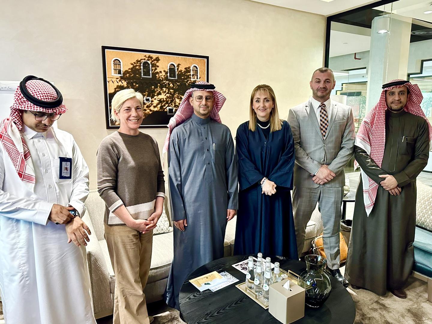 OACM delegation meeting Kingdom of Saudi Arabia,Riyadh -  OACM President Kristijan Curavic with HE Gloria Guevara Manzo Chief Special Advisor Ministry of Tourism, Red Sea Authority Chief Executive Officer Mr Mohammed Asiri and colleagues