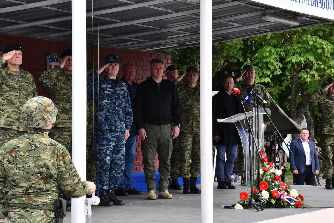 Požega: Predsjednik Zoran Milanović na polaganju prisege 30. naraštaja ročnika