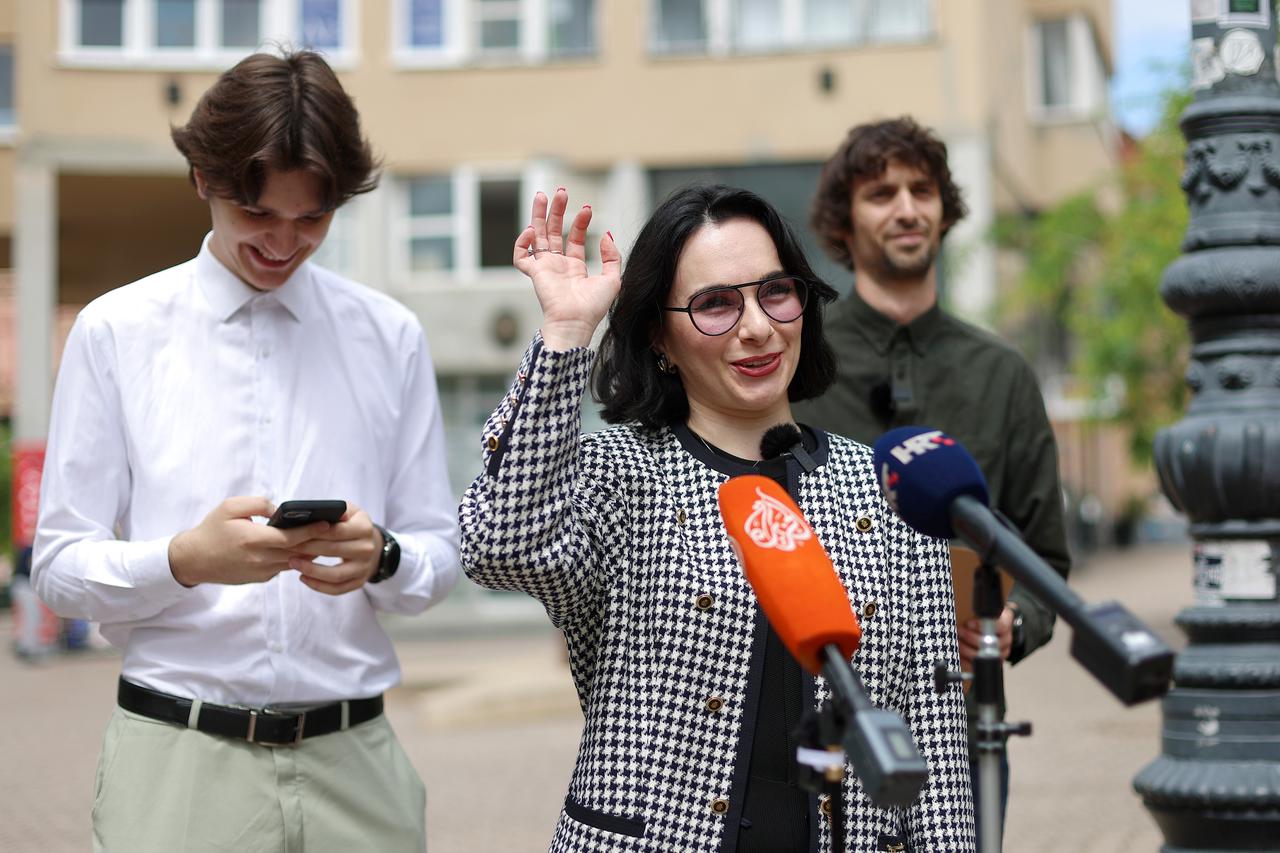 Zagreb: Konferencija za medije Gen Z liste predvođene Ninom Skočak za izbore za Europski parlament