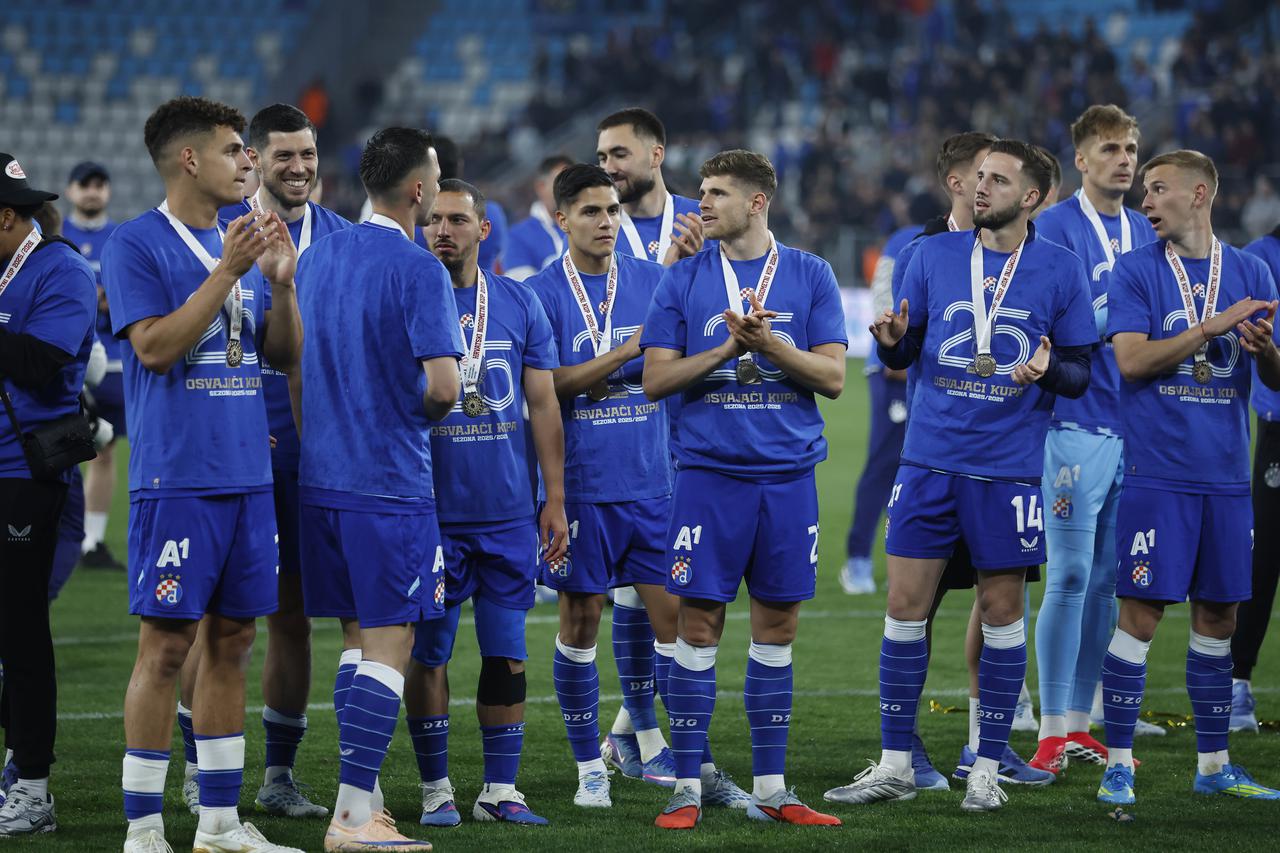 Nogometaši Dinama pobjednici su SuperSport Hrvatskog nogometnog kupa