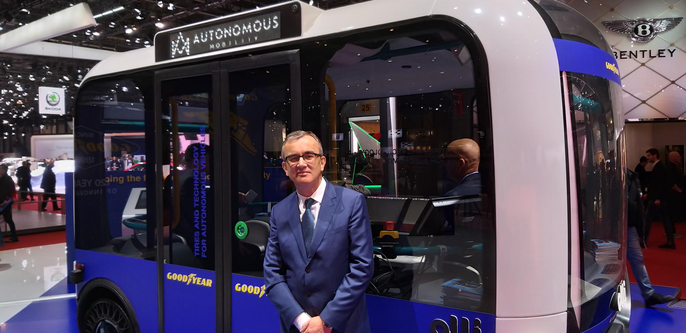 Goodyearove gume koriste se u razvoju autonomnog autobusa Olli, a Goodyearov europski potpredsjednik Henry Dumortier takva vozila na cesti očekuje u skoroj budućnosti