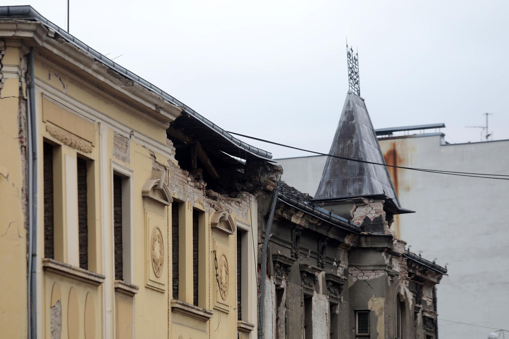 03.01.2021., Petrinja - Razrusen centar grada od potresa. Photo: Marin Tironi/PIXSELL