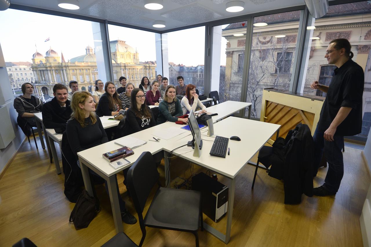 13.01.2015., Zagreb - Novouredjena zgrada Muzicke akademije pocela je s radom te su studenti i profesori sa svih lokacija u gradu napokon na jednom mijestu. Photo: Marko Lukunic/PIXSELL