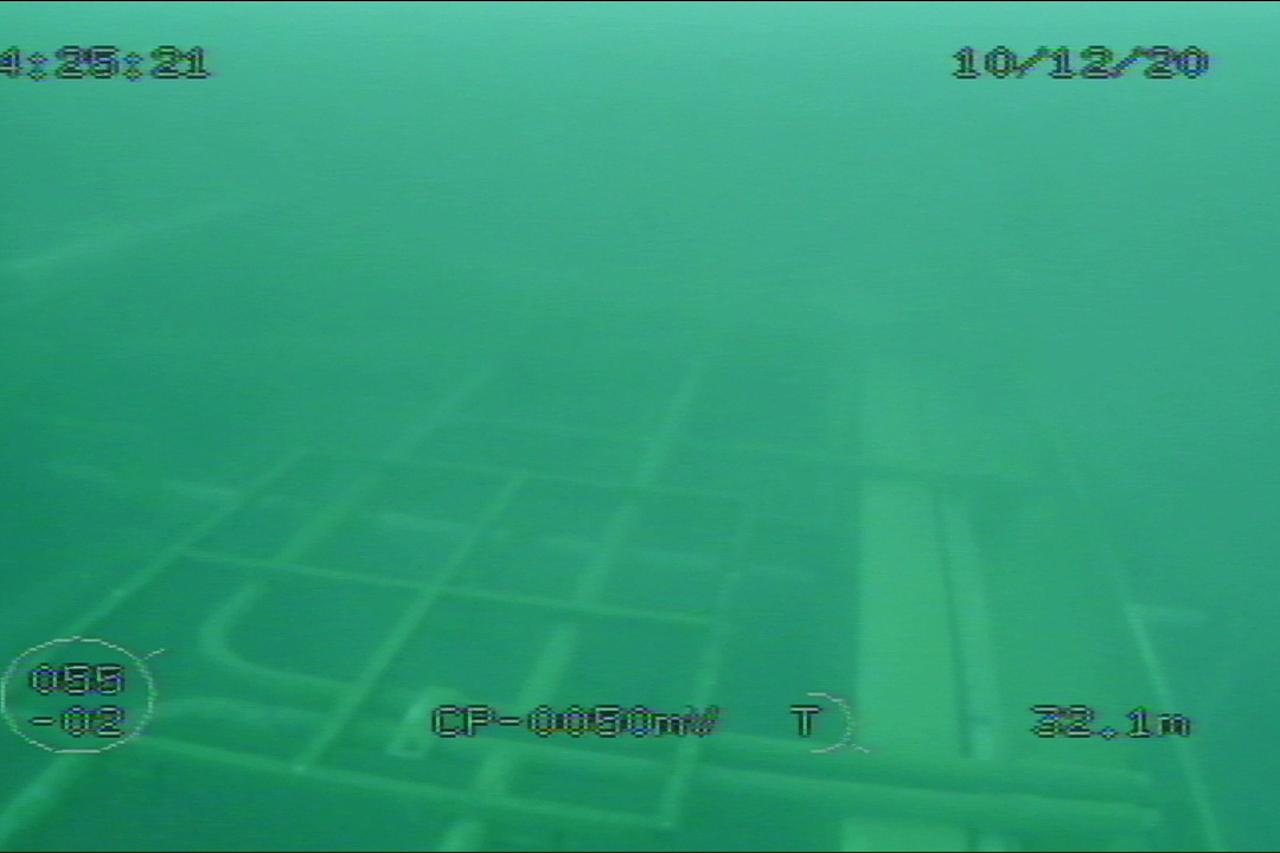 Podvodna snimka potonule platforme Ivana D