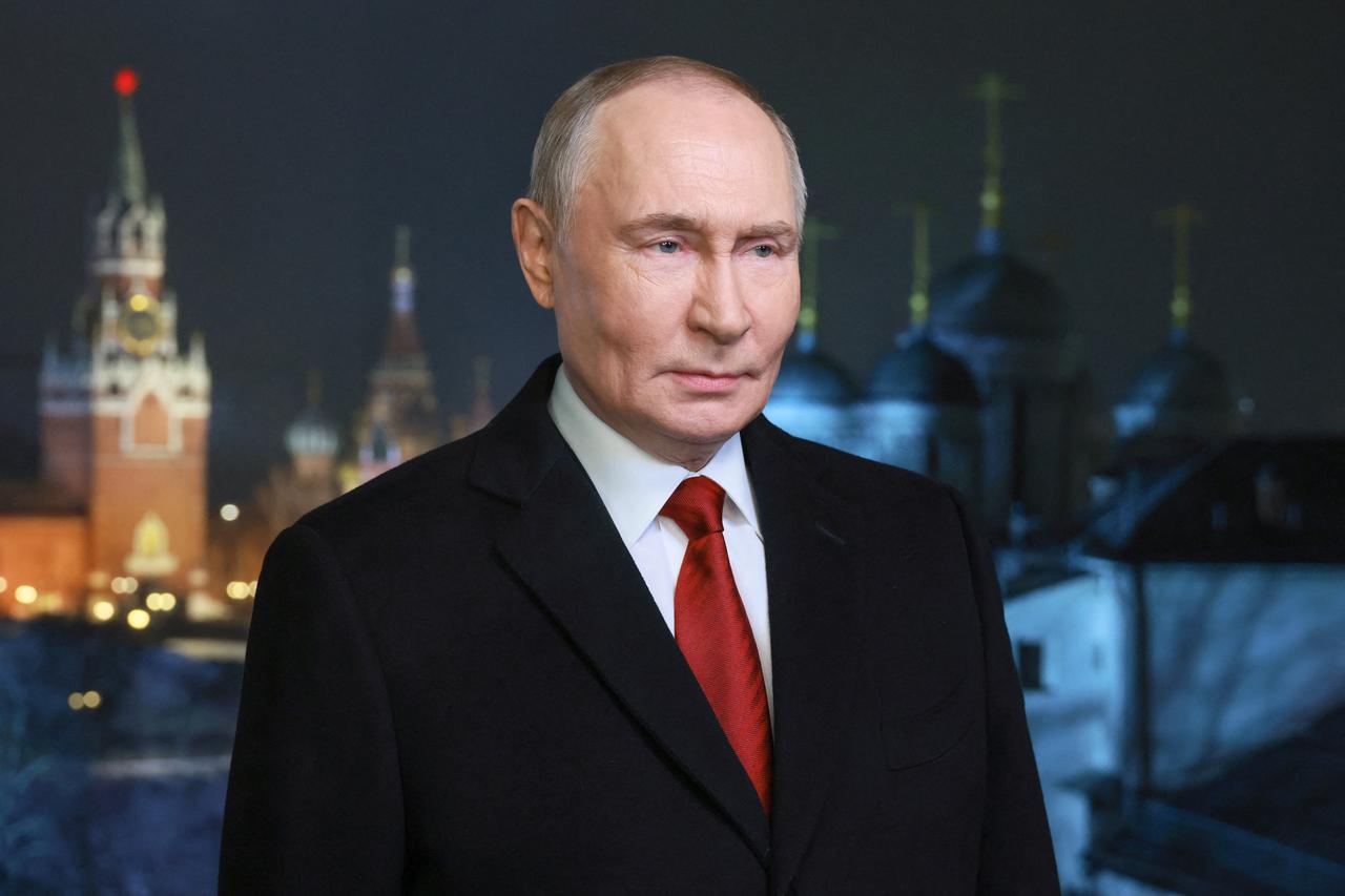 Russian President Putin delivers his New Year's address to the nation