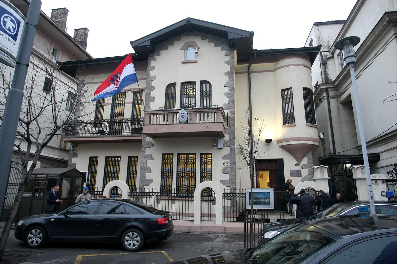 Beograd: Zgrada veleposlanstva Republike Hrvatske