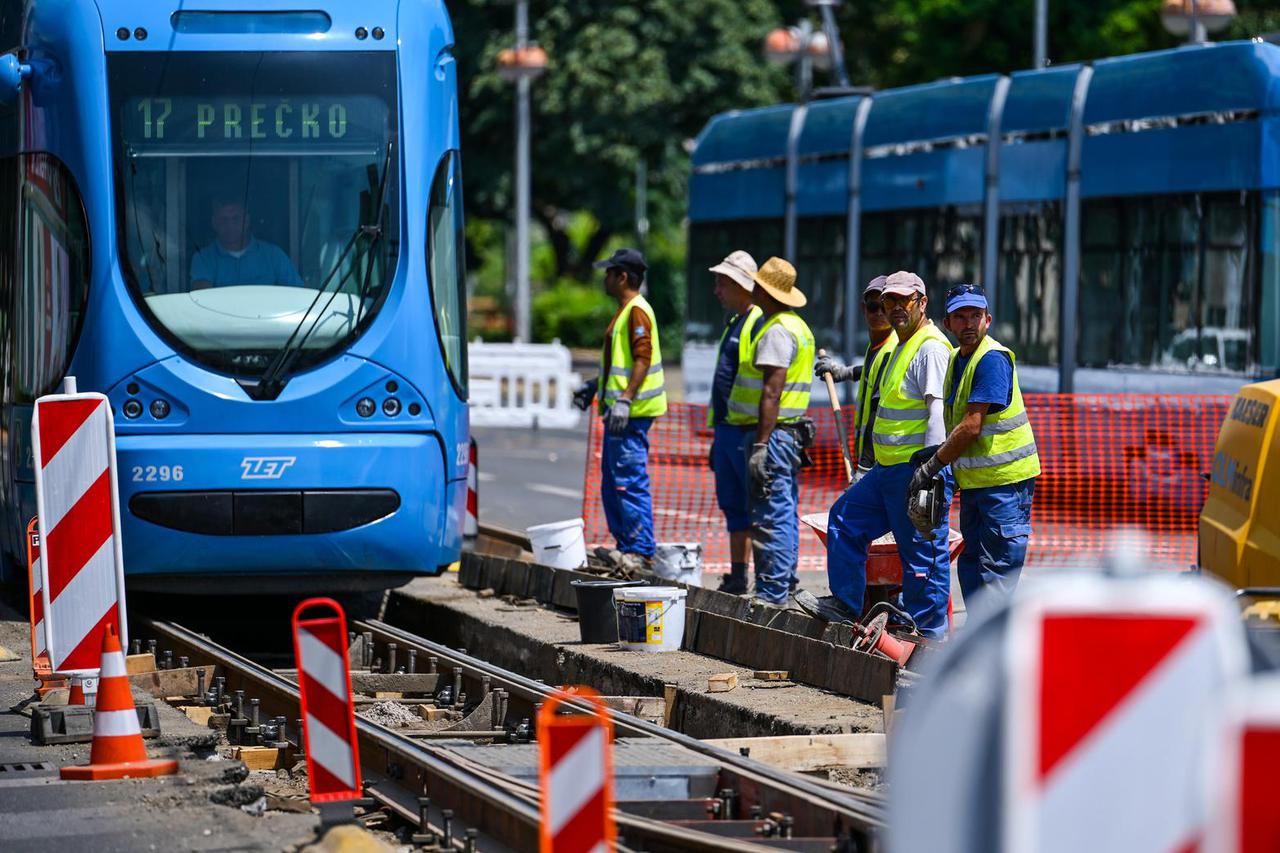 Zagreb: Nastavljaju se radovi na gradilištu Vukovarska - Savska