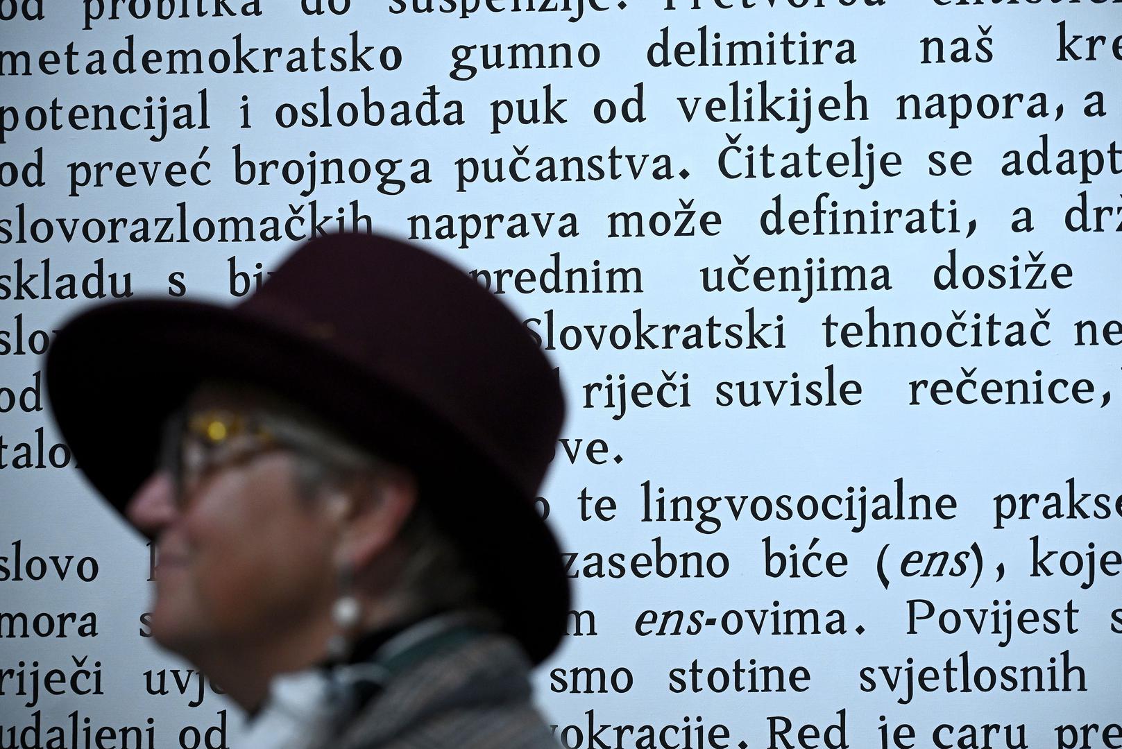 17.10.2025., Zagreb - U Galeriji Kranjcar otvorenje izlozbe Anabel Zanze. Photo: Marko Lukunic/PIXSELL