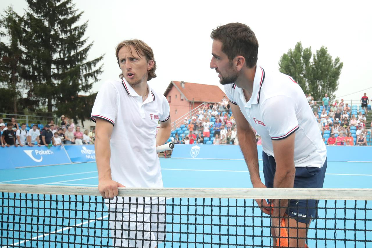 Petrinja: Marin Čilić i Luka Modrić osvojili humanitarni turnir Gem Set Hrvatska