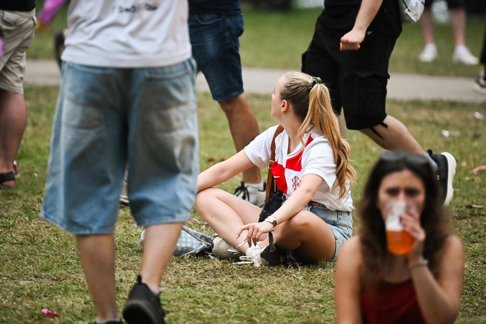 23.06.2026., Zagreb - Navijacki rekviziti na InMusic festivalu uoci danasnje utakmice. Photo: Lucija Ocko/PIXSELL