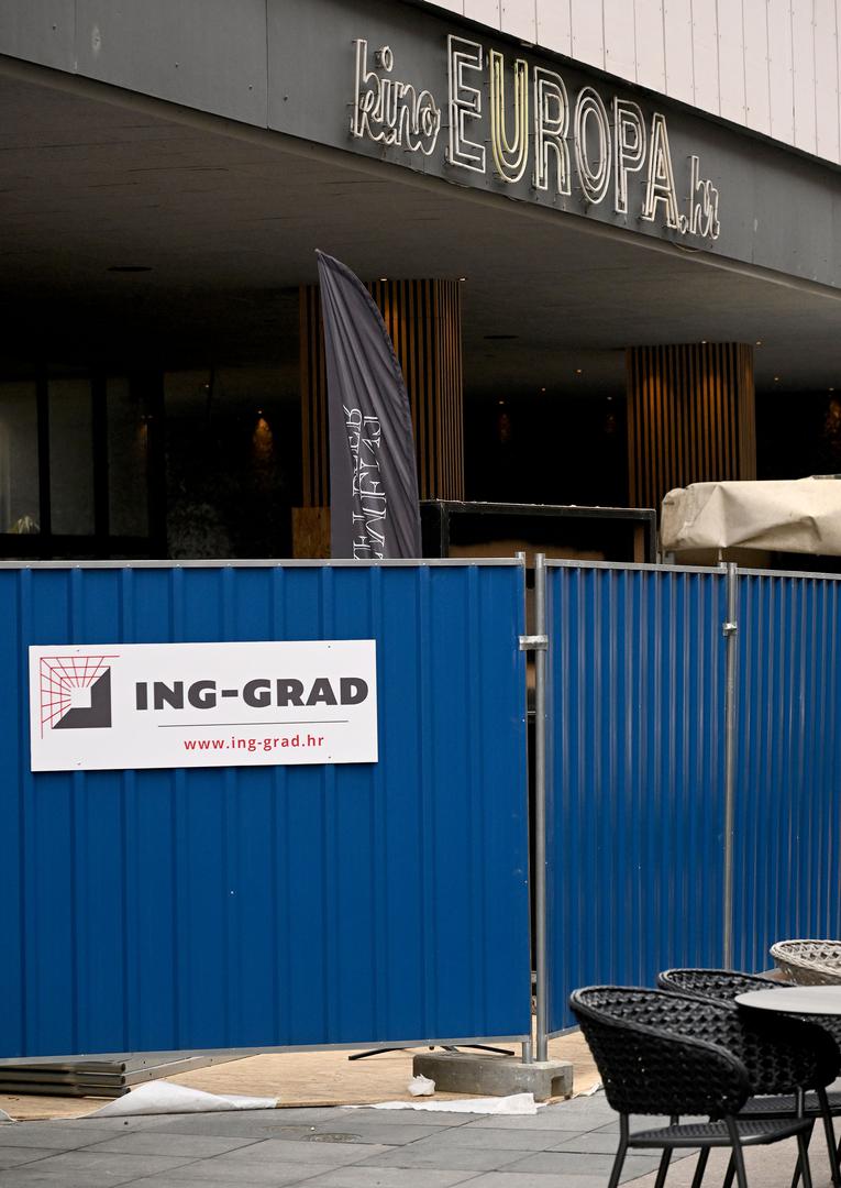 Kino Europa zatvoreno još 2019. godine te da je obnova dodatno usporena zbog potresa 2020., imovinsko-pravnih pitanja i naknadne potrebe za izmjenom projekta kako bi se provela konstrukcijska sanacija. 