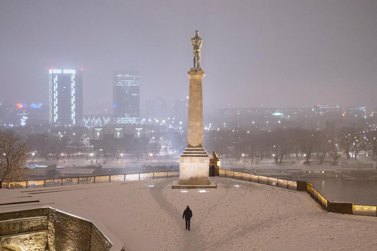 Srbija: Snijeg u Beogradu