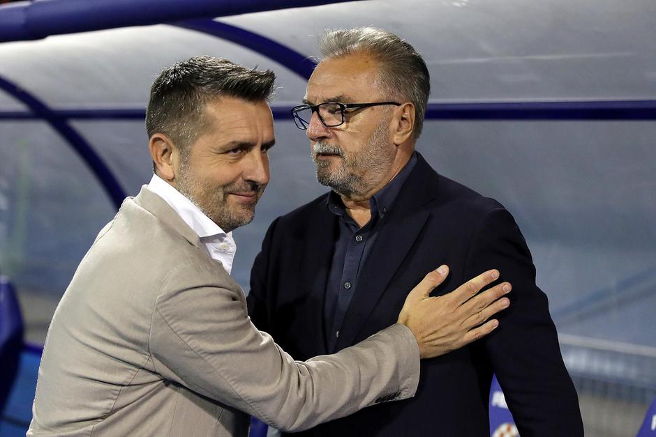 Ante Čačić i Nenad Bjelica pozdravili su se prije početka utakmice