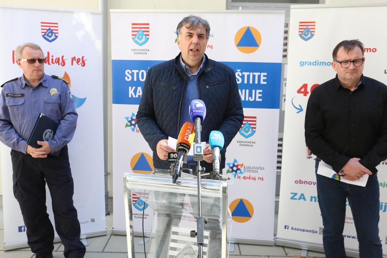 Konferencija za medije Stožera civilne zaštite Karlovačke županije