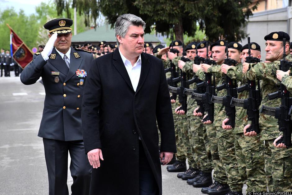 Požega: Predsjednik Milanović na svečanoj prisezi 34. naraštaja ročnika na dragovoljnom vojnom osposobljavanju