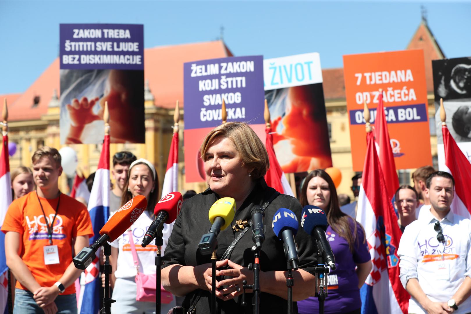 18.05.2024., Zagreb - Okupljanje uoci 9. Hoda za zivot. Photo: Matija Habljak/PIXSELL