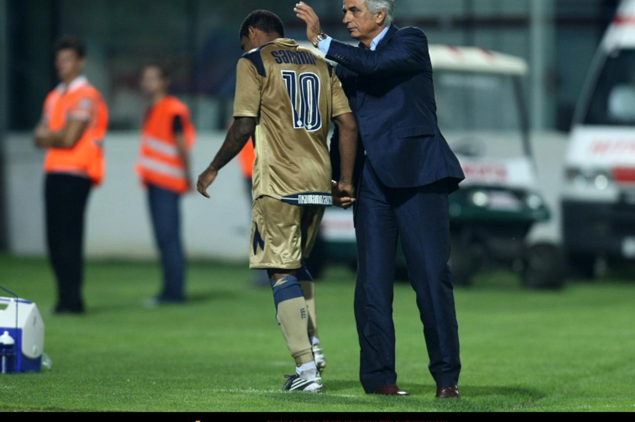 \'22.08.2010., Koprivnica - Nogometna utakmica 5. kola Prve HNL izmedju NK Slaven Belupo i NK Dinamo. Sammir, Vahid Halihodzic trener Dinama. Photo: Sanjin Strukic/PIXSELL\'