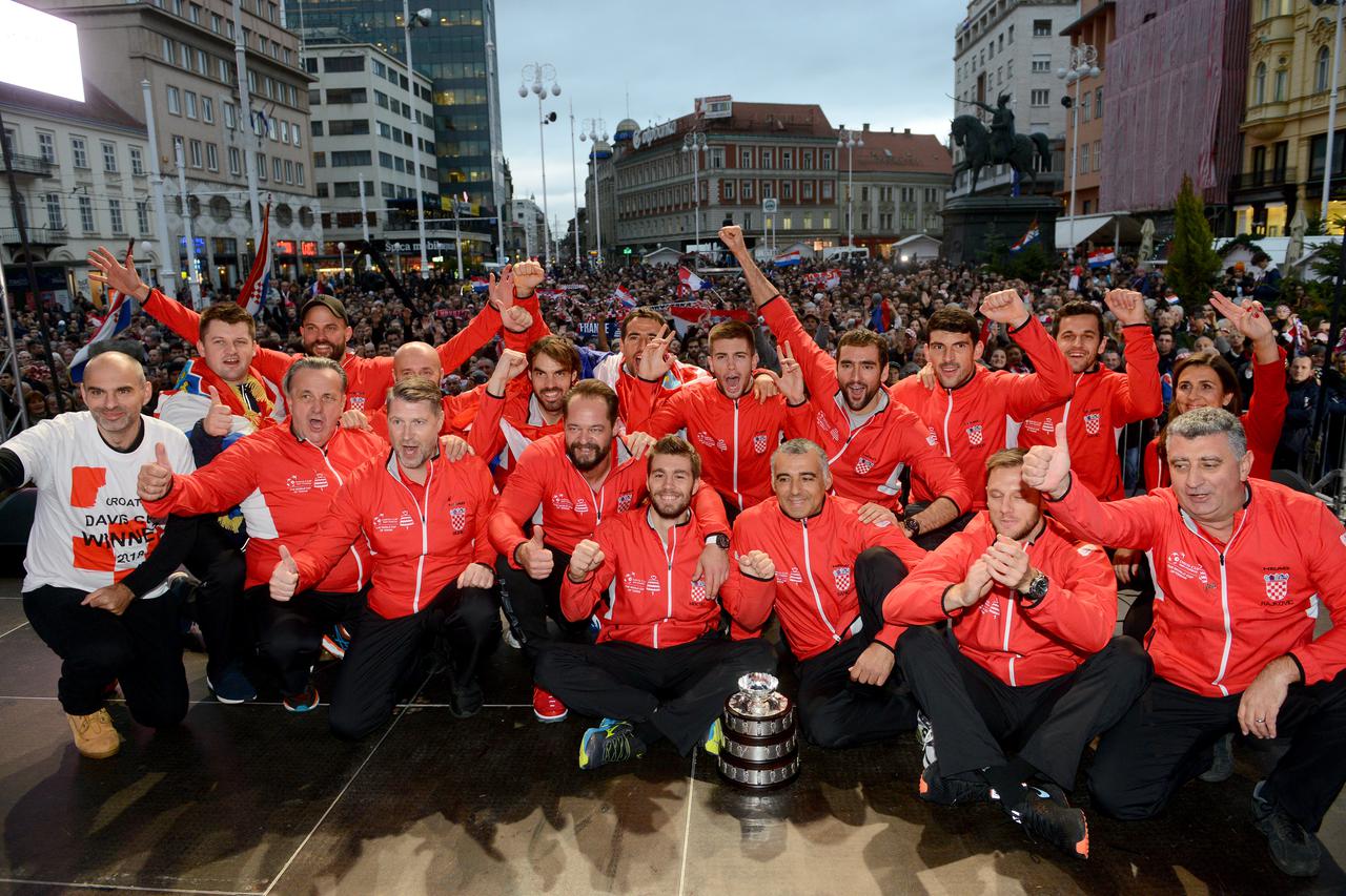 Hrvatska reprezentacija - slavlje u Lilleu