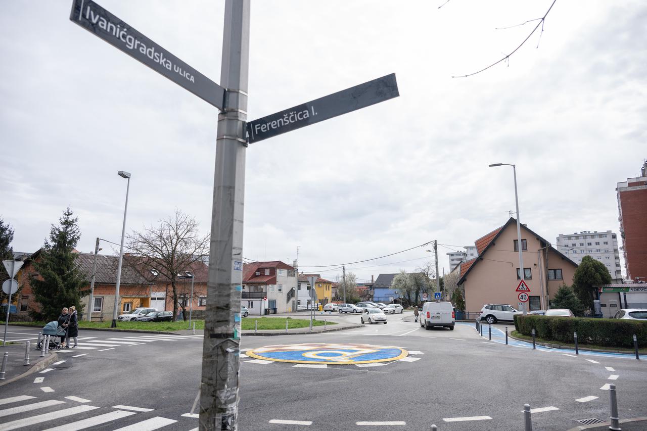 Zagreb: Dinamov grb na rotoru na  Ferenščici
