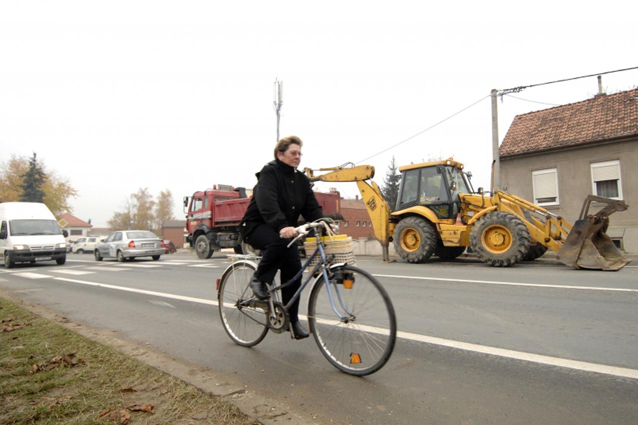 '03.11.2010., Nedelisce- Veliki radovi blokiraju promet u  Nedeliscu.  Photo: Vjeran Zganec Rogulja/PIXSELL'