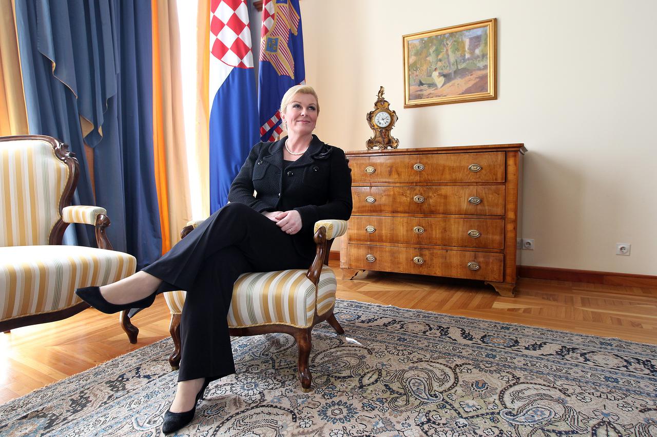 02.04.2014., Zagreb - Predsjednica Republike Hrvatske Kolinda Grabar-Kitarovic. Photo: Boris Scitar/Vecernji list/PIXSELL