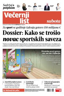 Večernji list naslovnica