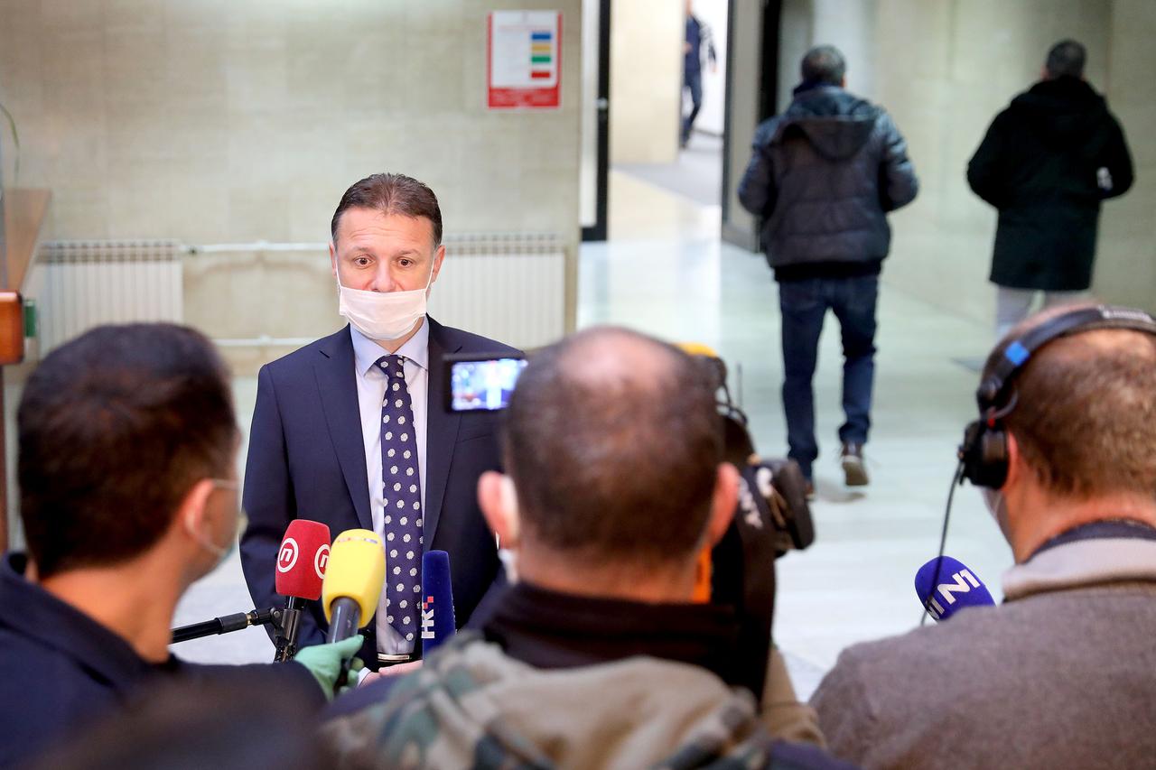 Zagreb: Sjednica Hrvatskog sabora u zgradi INA-e