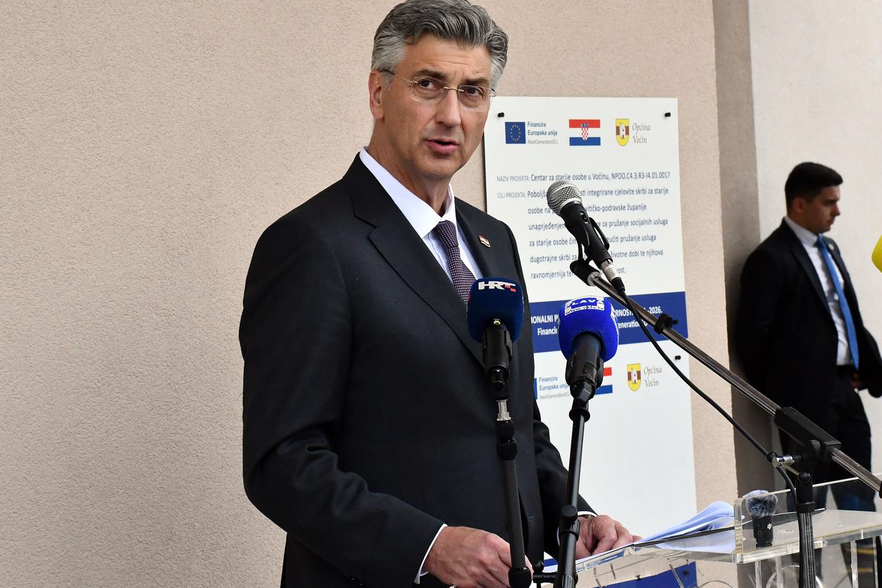 Voćin: Premijer Plenković na otvorenju Centra za pružanje usluga u zajednici – Centra za starije osobe Voćin