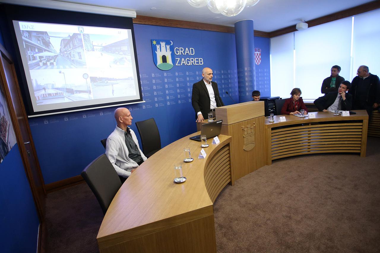 05.02.2015.,  Zagreb - U , Gradskom poglavarstvu odrzana je konferencija za medije na kojoj je predstavljen projekt Zagreb za mene. Zagreb za mene je projekt urbane revitalizacije javnih prostora u gradu Zagrebu. Na konferenciji su sudjelovali Rene Lisac,