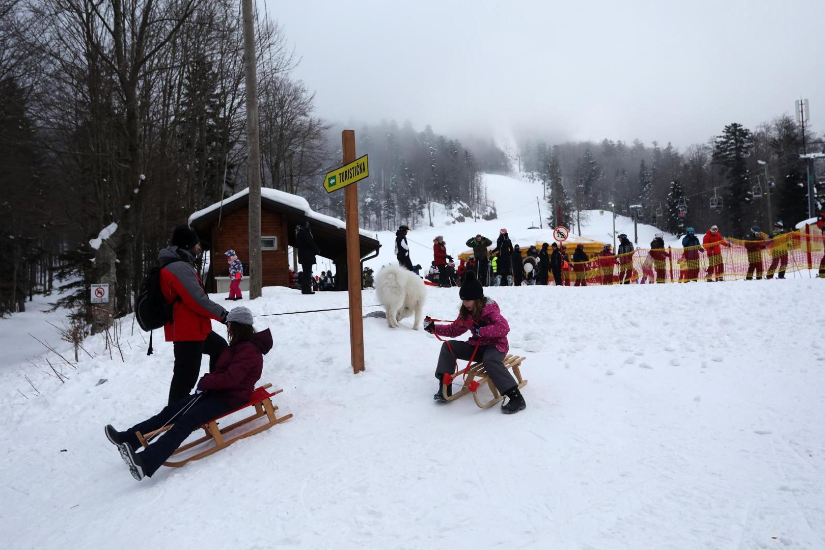 16.01.2021., Platak - Skijaliste Platak prepuno skijasa iz cijele Hrvatske. 
Photo: Goran Kovacic/PIXSELL