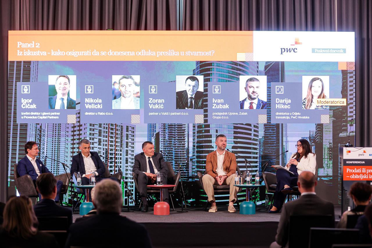 Zagreb: Poslovni dnevnik u suradnji s PwC-om Hrvatska organizira konferenciju "Prodati ili predati - obiteljski izbor"