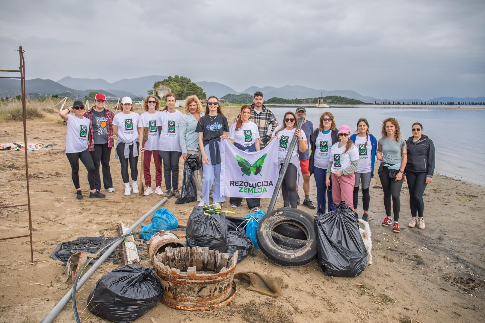 26.04.2025., Usce Neretve - Rezolucija Zemlja. Akcija ciscenja usca rijeke Neretve. Photo: Grgo Jelavic/PIXSELL