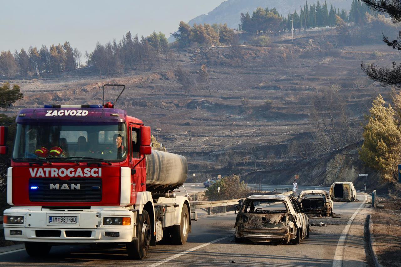 Posljedice požara kod Omiša
