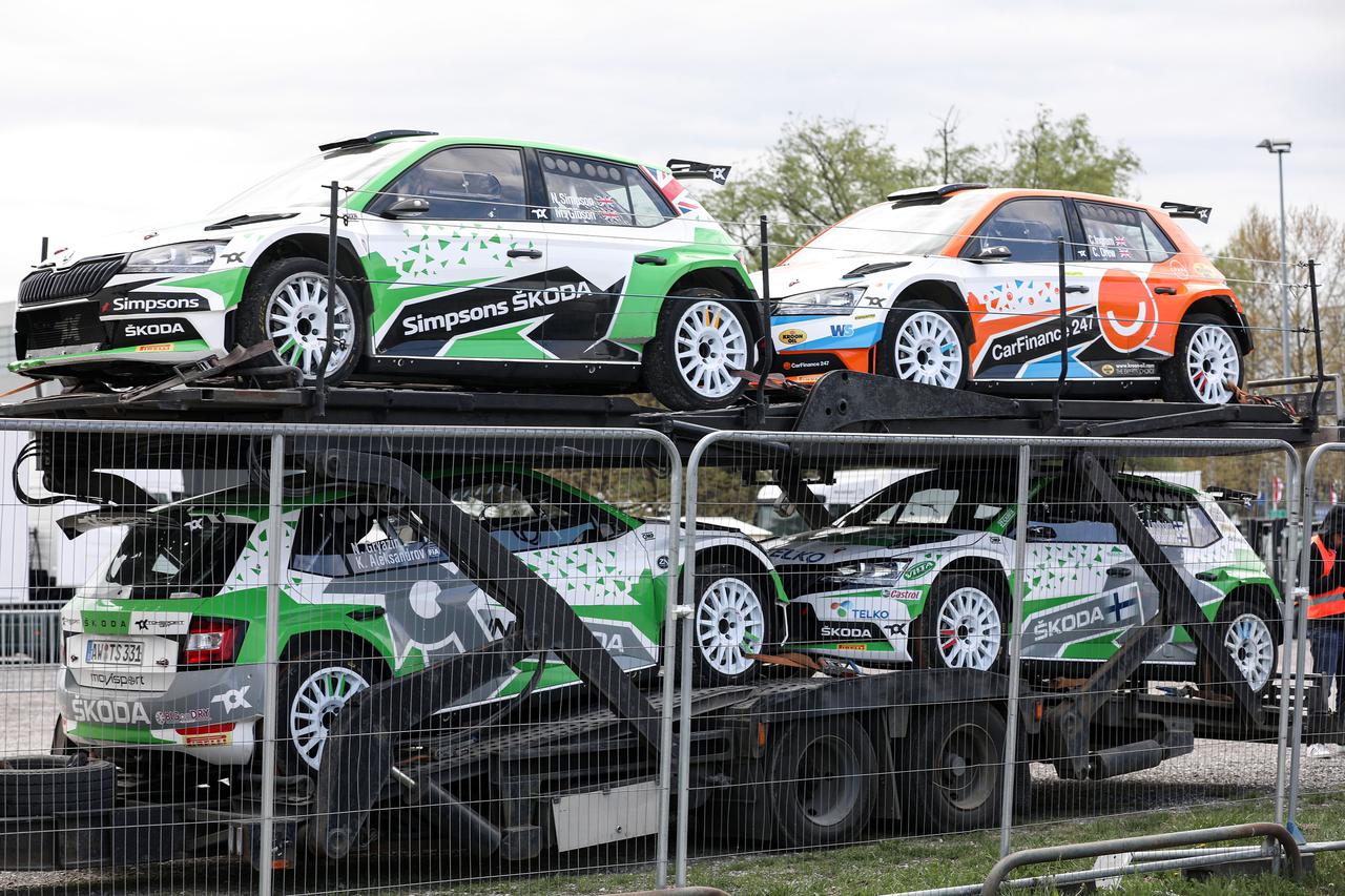 Zagreb: Pripreme na Zagrebačkom velesajmu za Svjetsko prvenstvo u reliju, WRC Croatia Rally 2022.