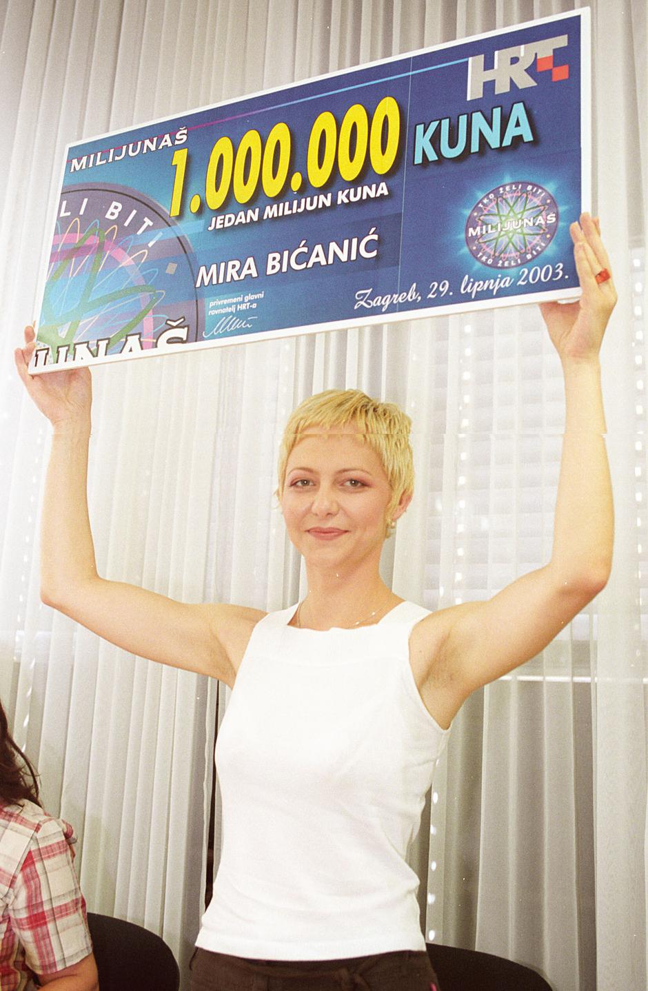Zagreb: Mira Bi?ani? osvojila milijun kuna u kvizu Tko želi biti milijunaš