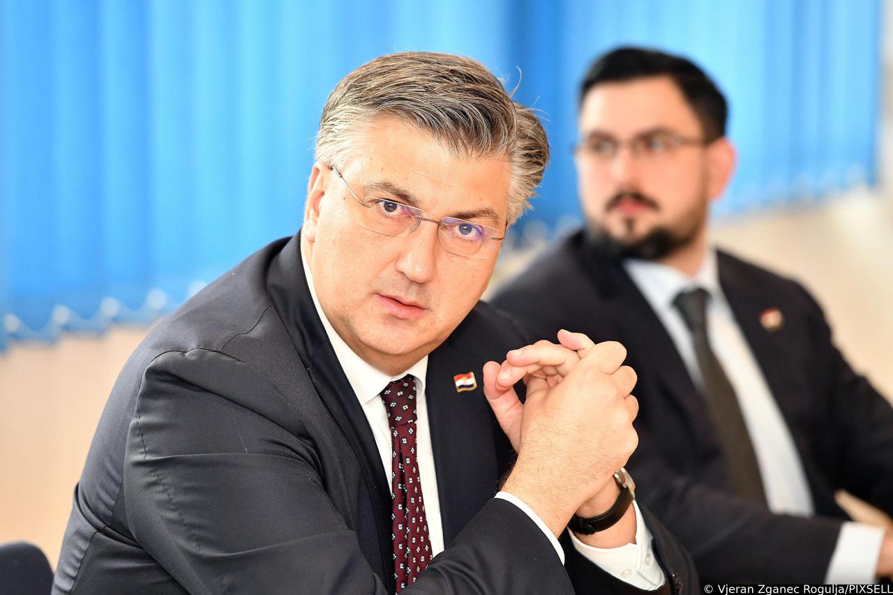 Čakovec: Premijer Plenković održao sastanak sa županom Matijom Posavcem i gradonačelnicom Ljerkom Cividini