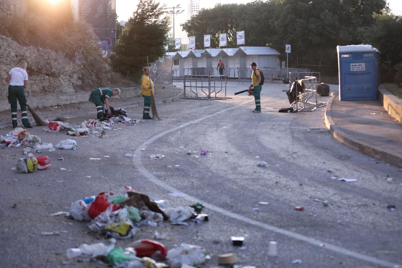 Split: Čišćenje velikih količina otpada nakon Ultra Europe Festivala