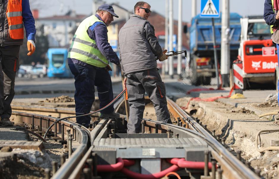 Zagreb: Radovi na rekonstrukciji tramvajskog okretišta Ljubljanica