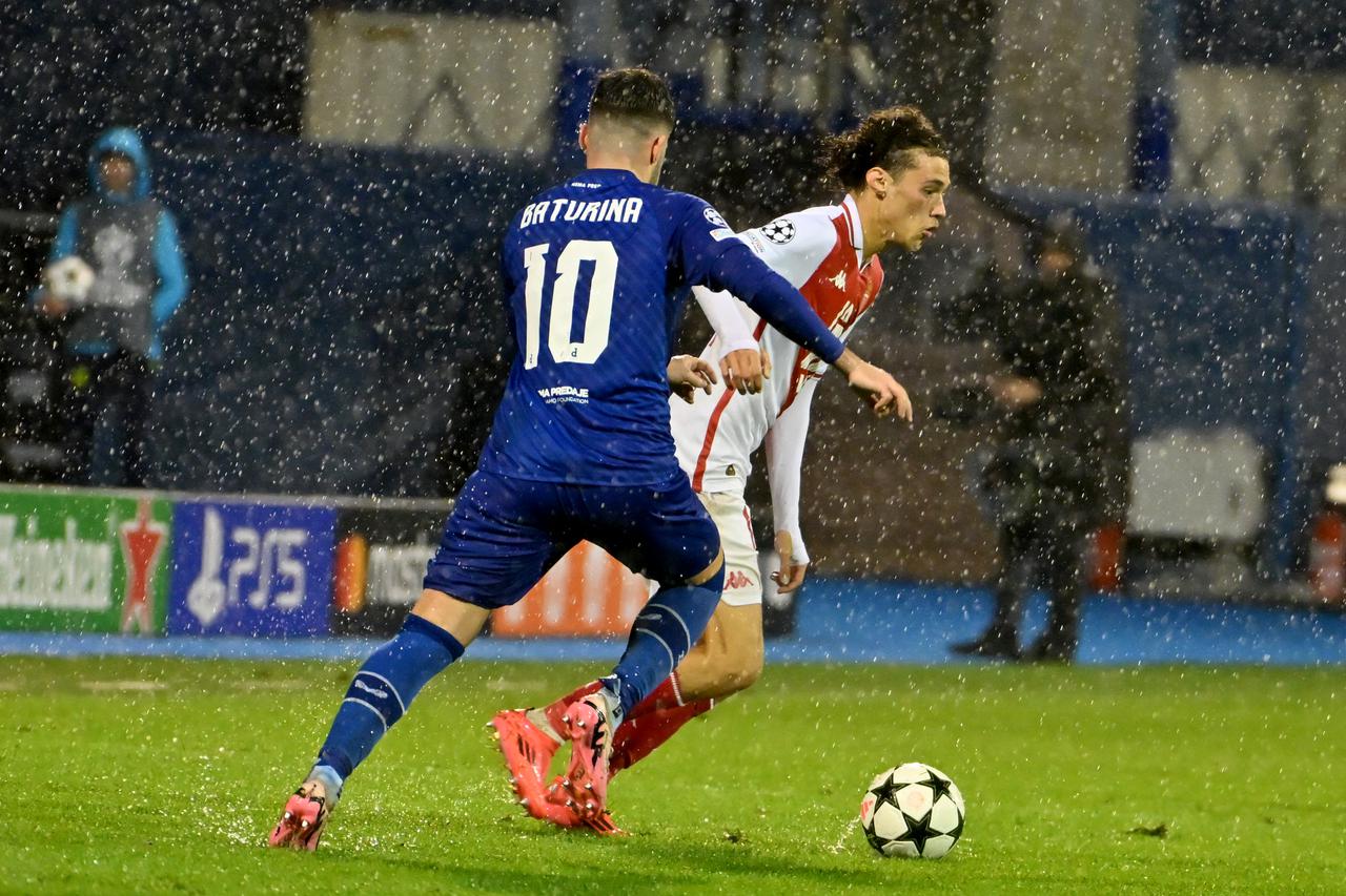 Match de Ligue Des Champions 2024 (LDC) "Dinamo Zagreb - AS Monaco (2-2)" au stade Maksimir