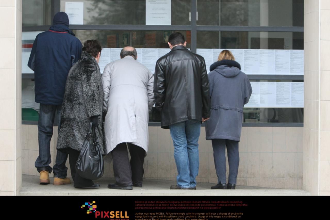 '16.02.2011., Zagreb - U Hrvatskoj je broj nezaposlenih presao 330 000.  Photo: Petar Glebov/PIXSELL'