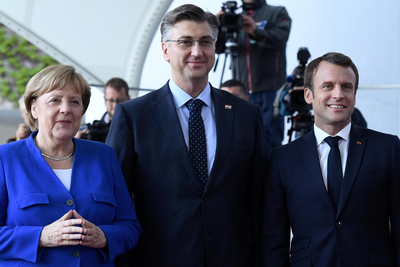 Plenković, Merkel, Macron