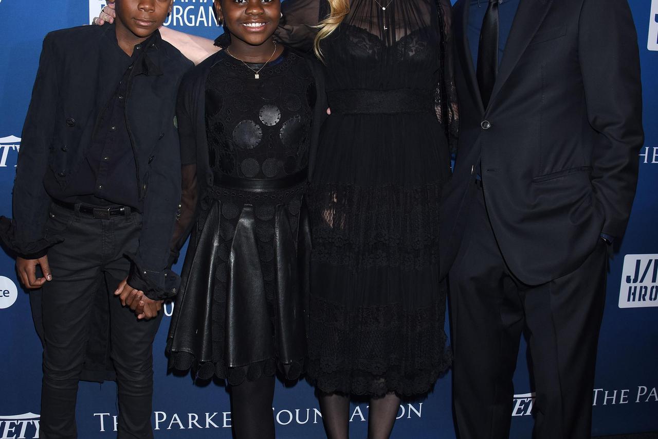 5th Annual Help Haiti HomeDavid Banda Ciccone Ritchie, Mercy James, Madonna and Sean Penn attending the 5th Annual Help Haiti Home, A Gala to benefit J/P Haitian Relief Organisation held at the Montage Beverly Hills HotelTammie Arroyo Photo: Press Associa