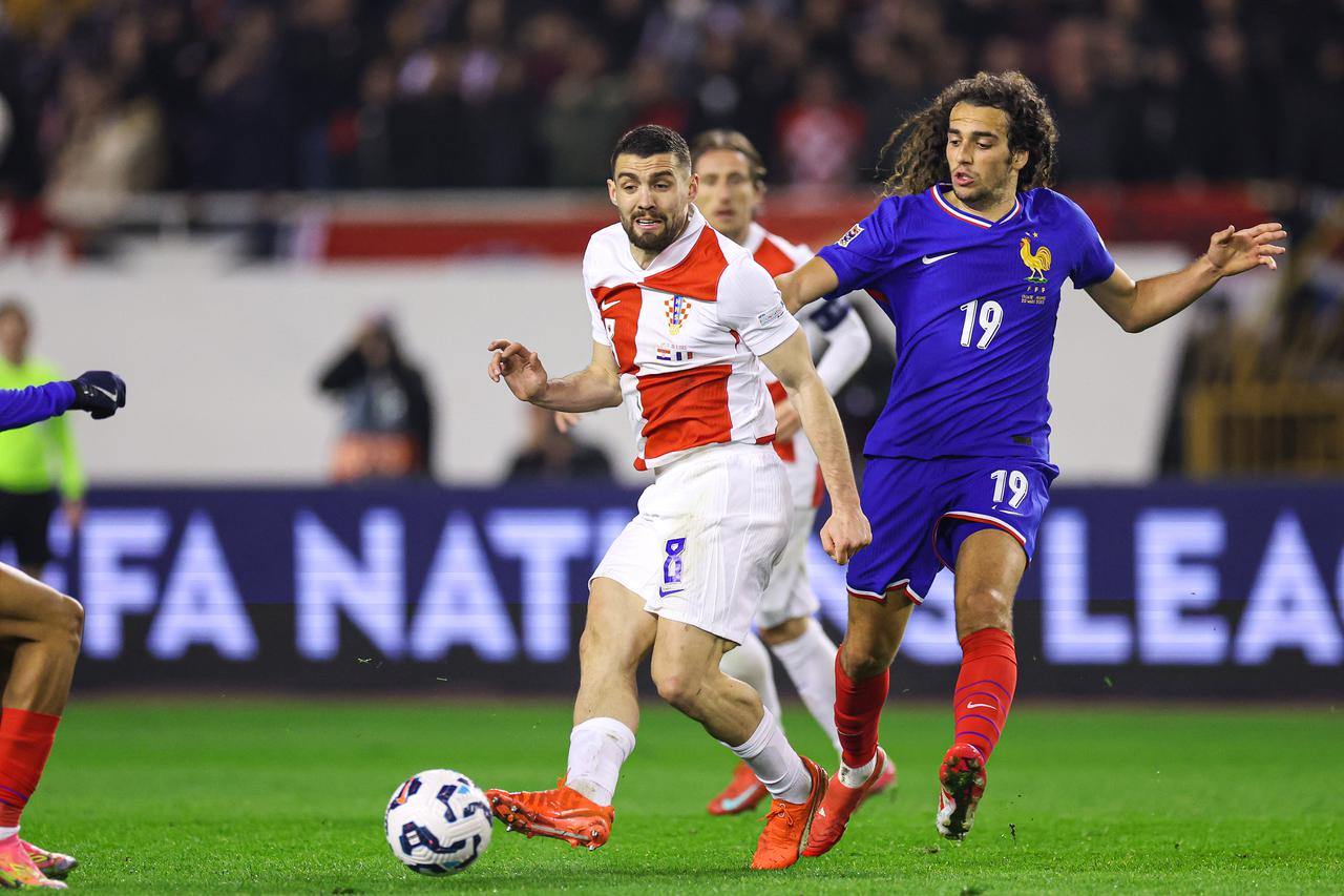 Prva utakmica četvrtfinala UEFA Lige nacija između Hrvatske i Francuske