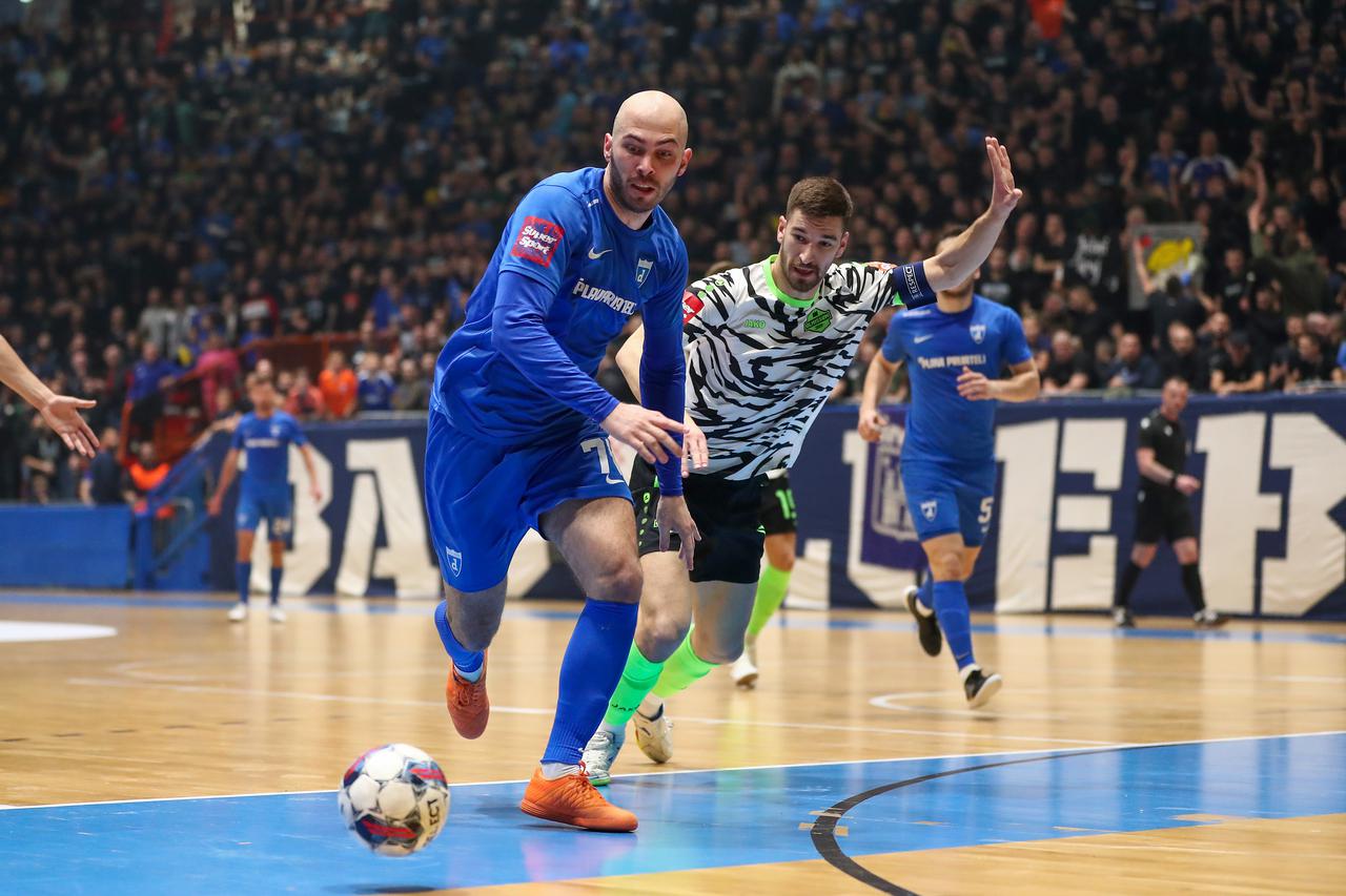 Zagreb: Prva utakmica finala HMNL-a, Futsal Dinamo - Olmissum