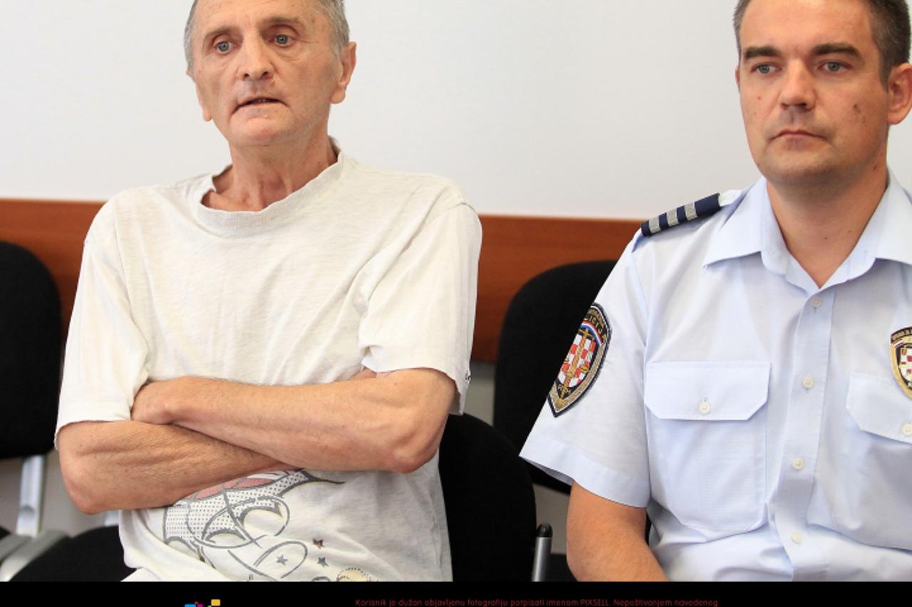 '05.07.2011., Opcinski sud, Zagreb - Sudjenje Mladenu Slogaru, ubojici Ivane Hodak, zbog pljacke koju je pocinio poslije njezina ubojstva.  Photo: Antonio Bronic/PIXSELL'