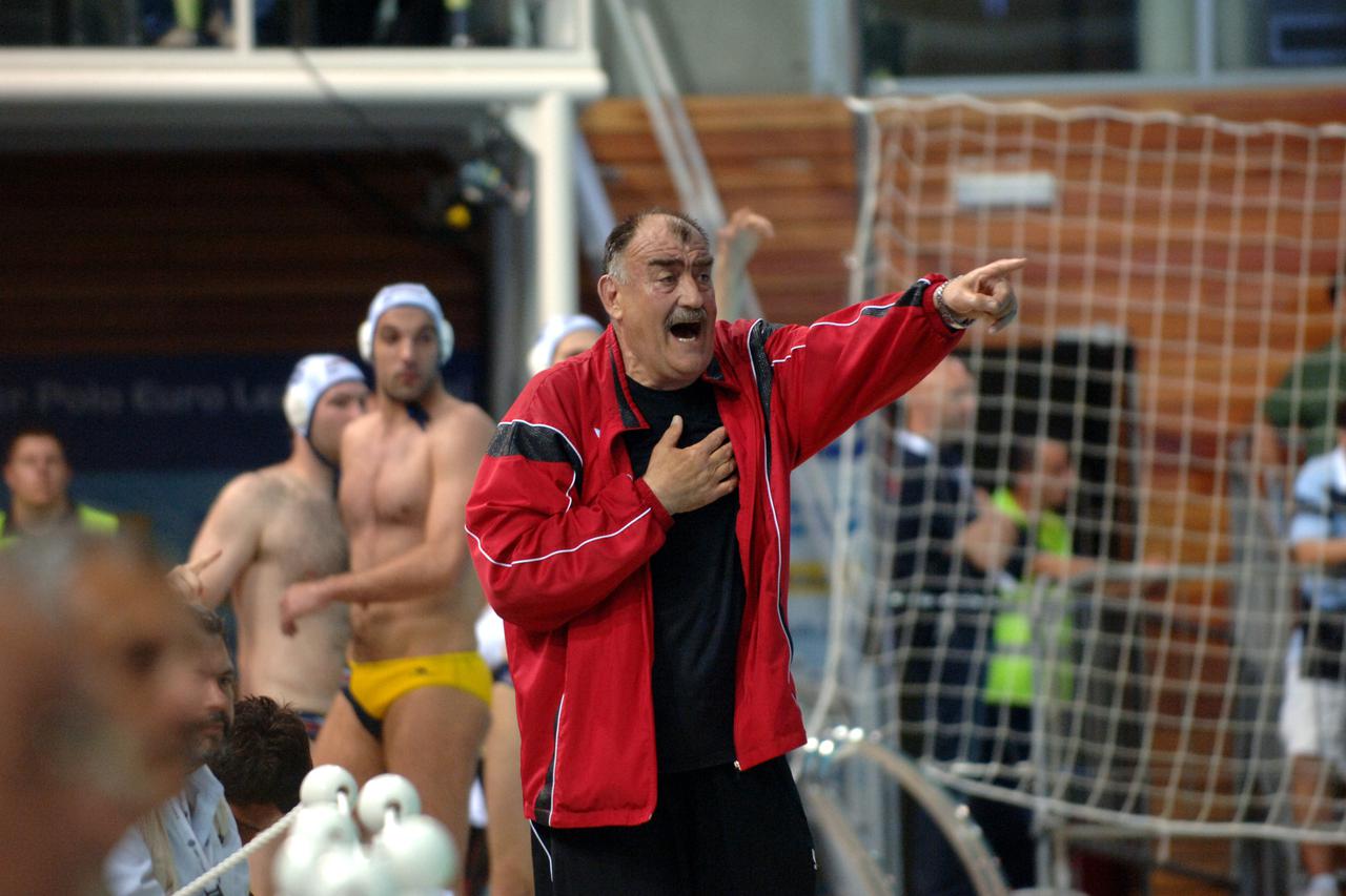 22.05.2009 Rijeka - Primorac iz Kotora pobijedio je Mladost 11-9 na Final Fouru i igrat ce u finalu Eurolige, trener ozren bonacic Photo: Goran Kovacic/Vecernji list