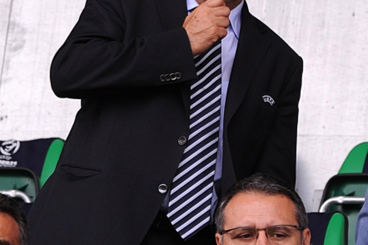'UEFA President Michel Platini in the stands Photo: Press Association/Pixsell'
